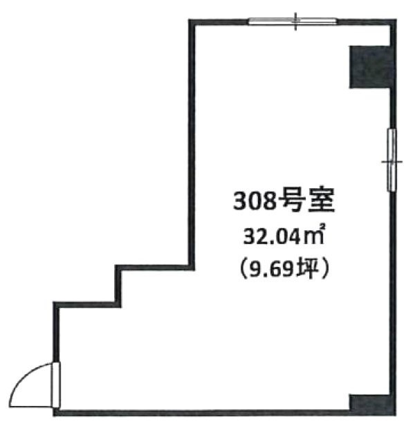 ワコーレ新宿第一ビル308 間取り図