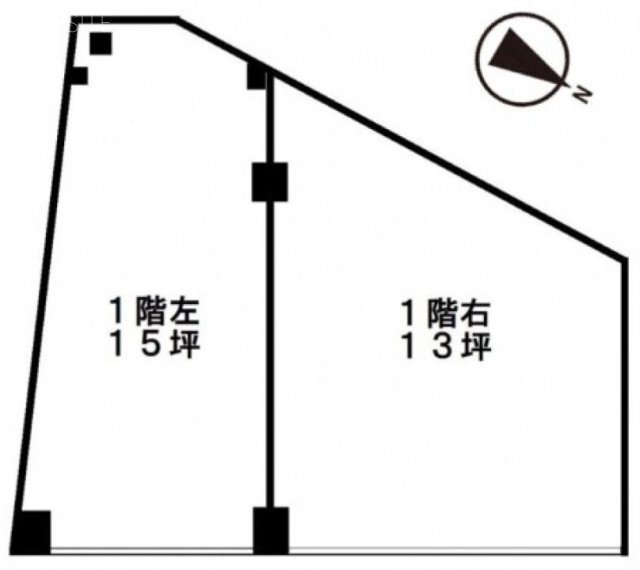 御池ビル左 間取り図