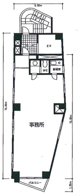 岡田ビル4F 間取り図