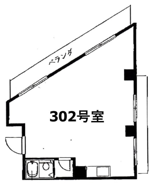 サエツビル302 間取り図