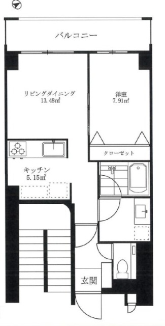 メゼリテ表参道304 間取り図