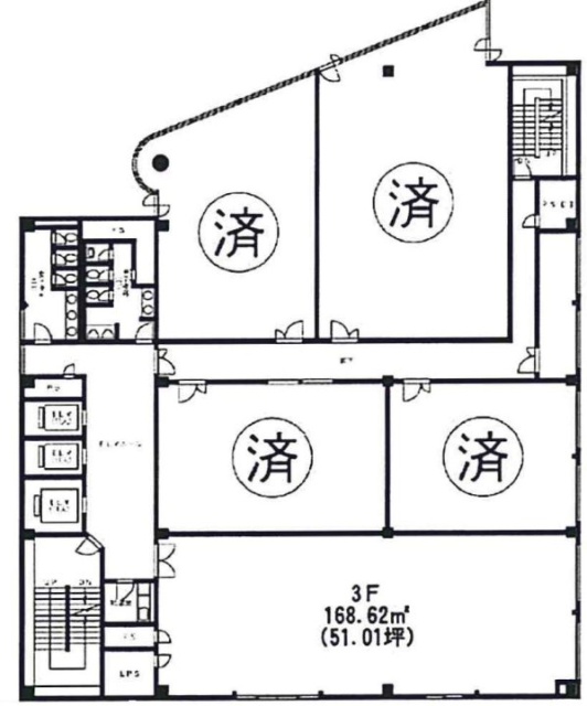 みどりビルF 間取り図