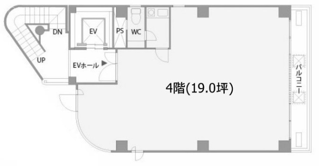 青山ウエストビル4F 間取り図