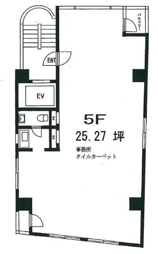 白川ビル5F 間取り図