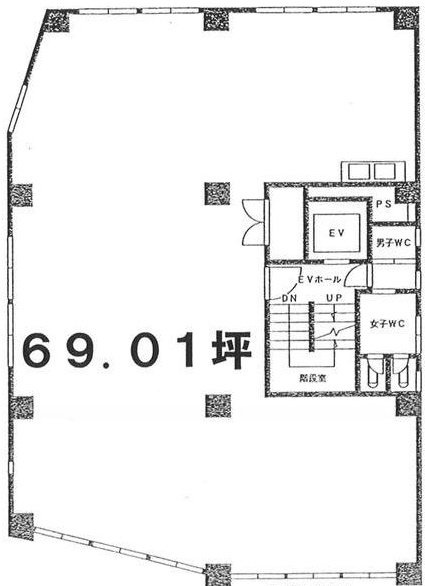 新宿オミビル5F 間取り図