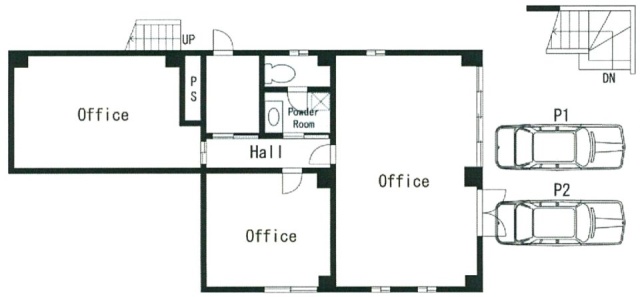 ヨシノビル1F 間取り図