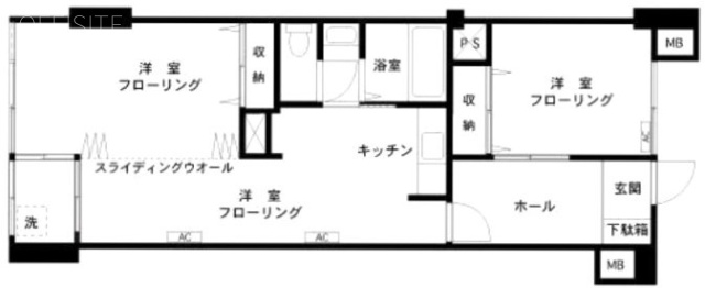 第7宮庭マンション305 間取り図