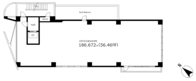 青木ビル4F 間取り図