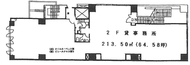 朝日フリーディオ武蔵境ビル2F 間取り図