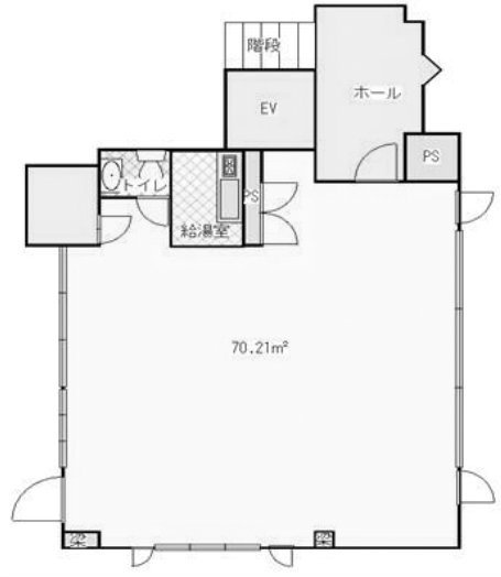 第二シバビル6F 間取り図