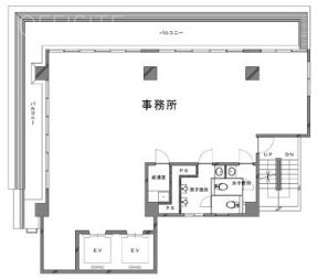 八丁堀FRONT9F 間取り図