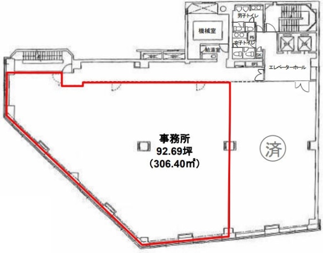 メットライフ川崎ビル802 間取り図