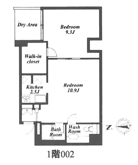 パレスサイドステージホームズ麹町002 間取り図