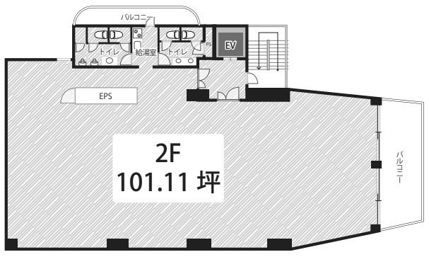 広尾ONビル2F 間取り図