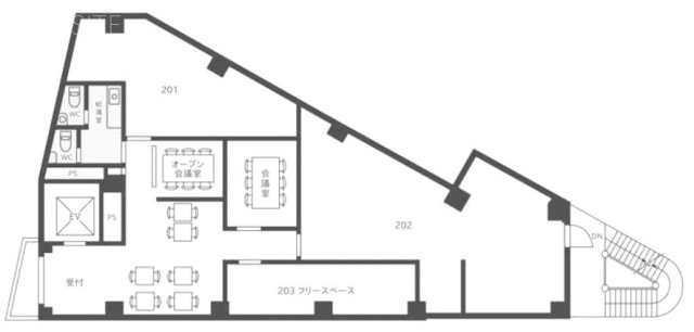 南麻布セントレ201 間取り図