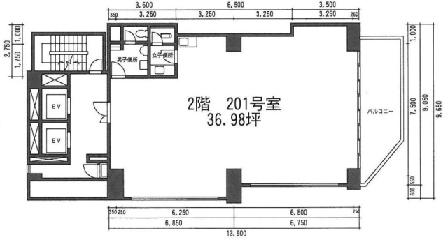 サンケイ(KKK)ビル201 間取り図