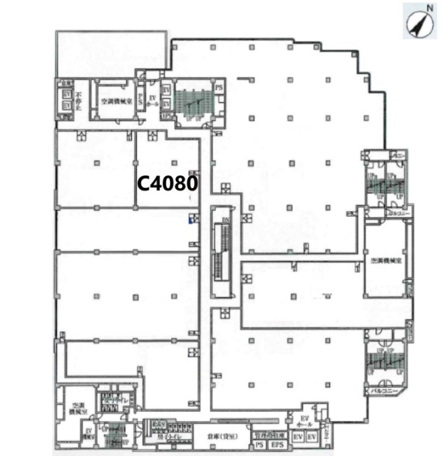 トナリエCREOビルC4080 間取り図