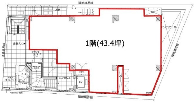 神南101ビル1F 間取り図