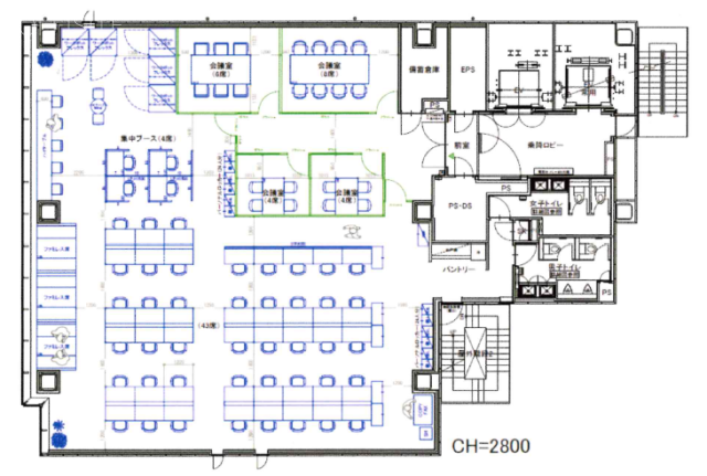 PMO田町Ⅳ7F 間取り図
