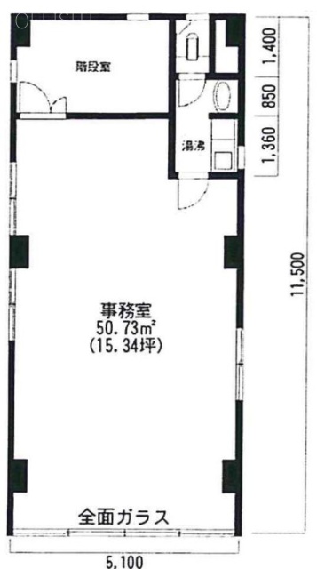 南浦和3丁目ビル2F 間取り図