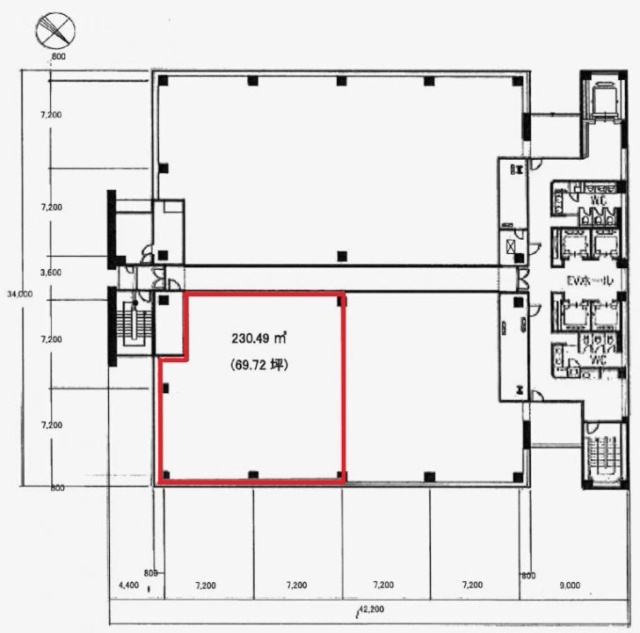 横浜花咲ビル12F 間取り図