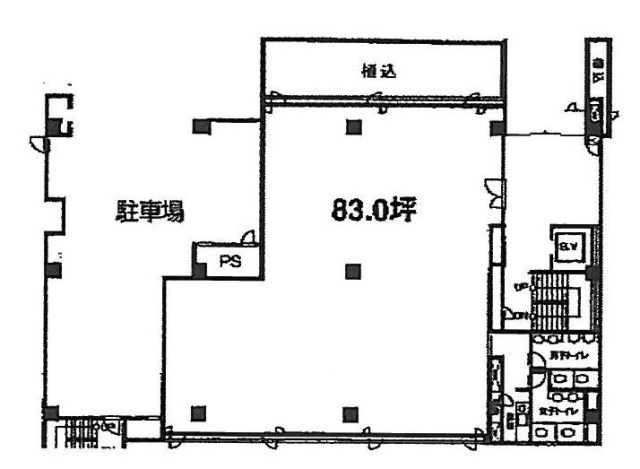 第二高取ビル1F 間取り図