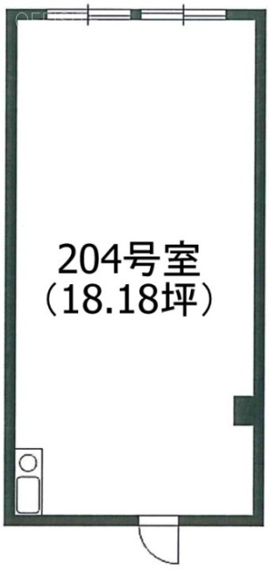 毛利ビル204 間取り図