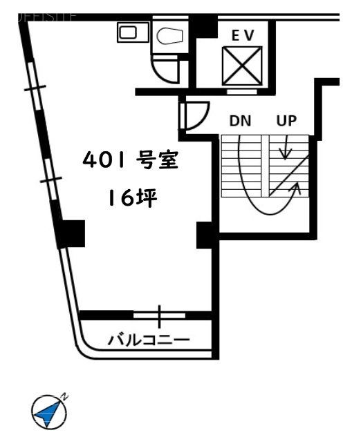 第一早川屋ビル401 間取り図