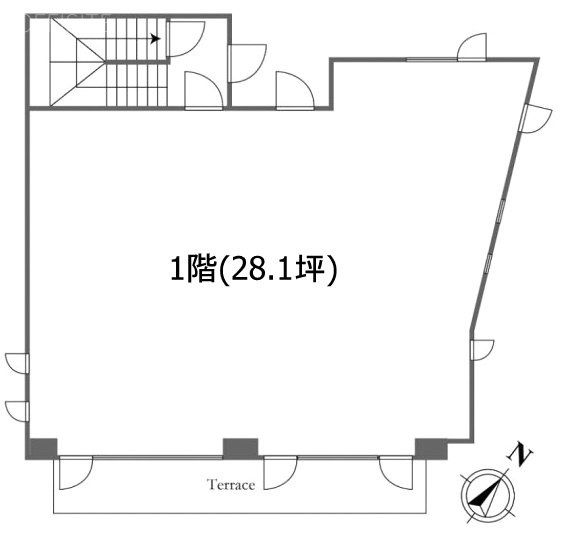 麻布ネストビル1F 間取り図