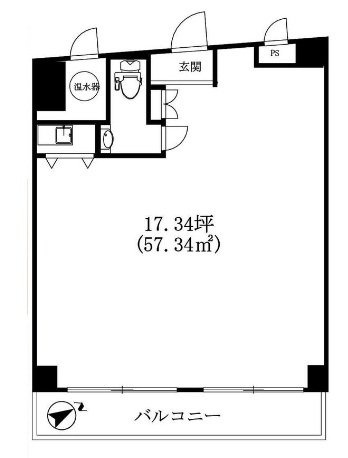 アルテール新宿204 間取り図