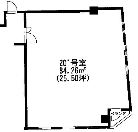 シャル鶴屋町第2ビル201 間取り図