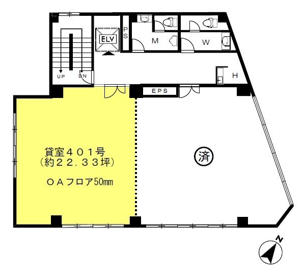喜助内神田3丁目ビル401 間取り図