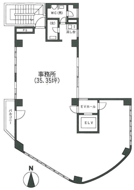 ラ・ネージュ青山5F 間取り図