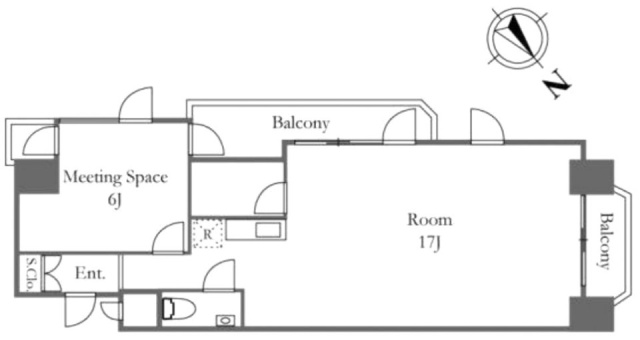 メイツ中目黒501 間取り図
