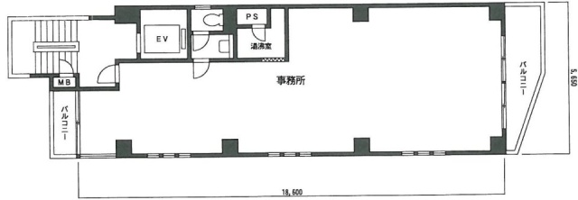 川島第2ビル4F 間取り図