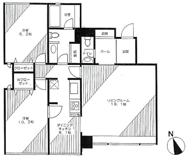 K´Sガーデンビル101 間取り図