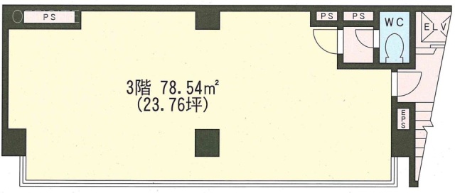 オーチュー第5ビル3F 間取り図