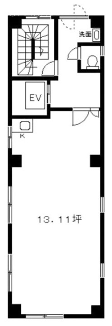 マルヤマビル2F 間取り図