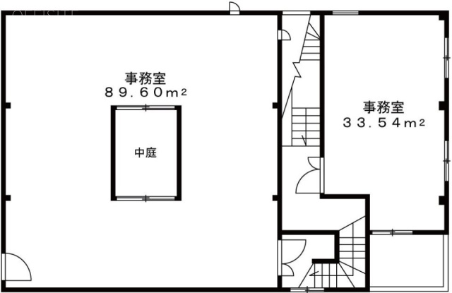 若草ビルA館中3F+4F 間取り図