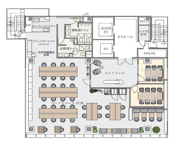 BIZCORE日本橋9F 間取り図