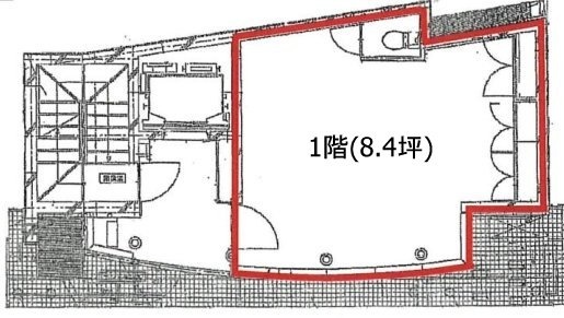 CREA道玄坂ビル1F 間取り図