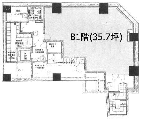 KOJIMACHI TERRACEB1F 間取り図