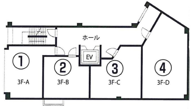 セントラルスクエアビル3F 間取り図