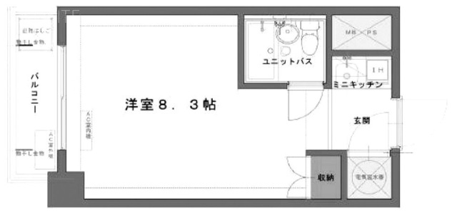 ハイツ神田岩本町801 間取り図