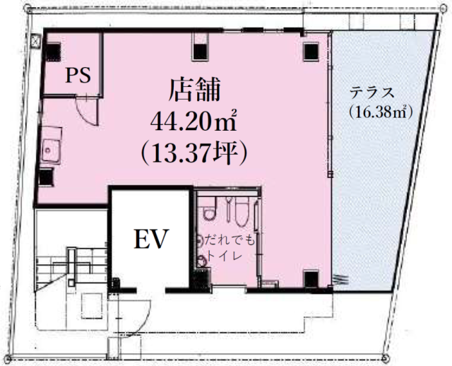 ザ・シティ麻布十番Ⅱ CROSS1F 間取り図