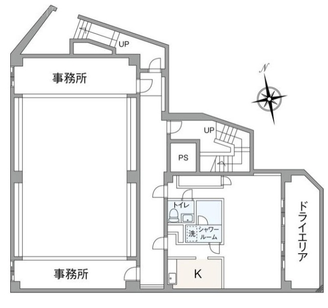パレス後楽園ビルB1F 間取り図
