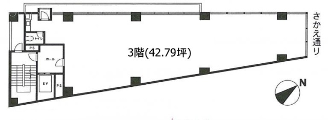 花川第2ビル3F 間取り図