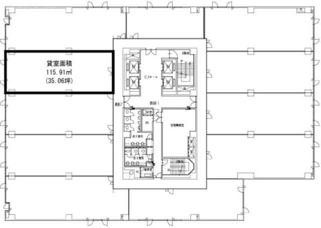 明治安田生命宇都宮大通りビル7F 間取り図