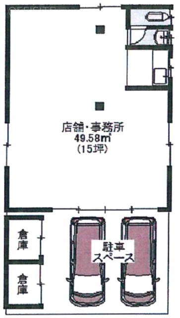 南小岩6丁目貸テナント1F 間取り図