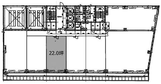 横浜西口Kビル9F 間取り図